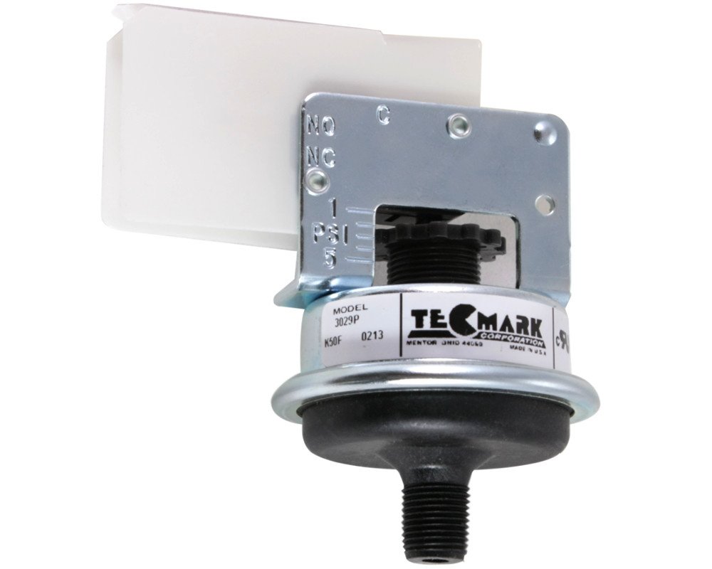 Pressostat Tecmark 3029P · Réglable 1-5 psi · 25A · Filetage 1/8" MPT – Image 2