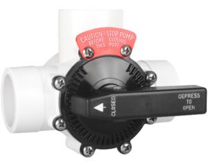 Vanne 3-voies Full Flow FFV3 · Ø 2" M / 1,5" F · Réglage précis du débit