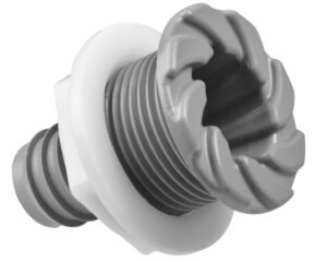 Sortie d’ozonateur Waterway 212-183X-131 · Raccord 3/4" · Coloris gris