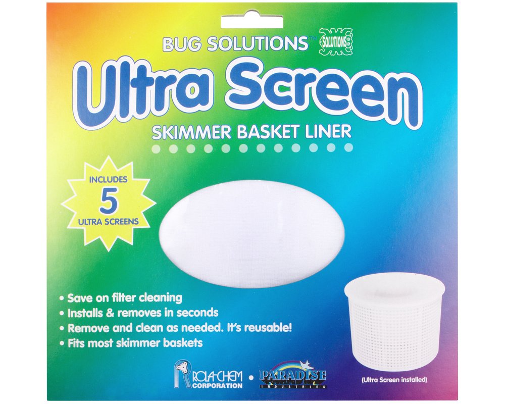 Pré-filtre Ultra Screen US12 · Lot de 5 filtres élastiques pour skimmer de spa
