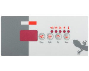 Membrane de commande Gecko TSC-18 / K-18 · 4 touches rétrocompatibles