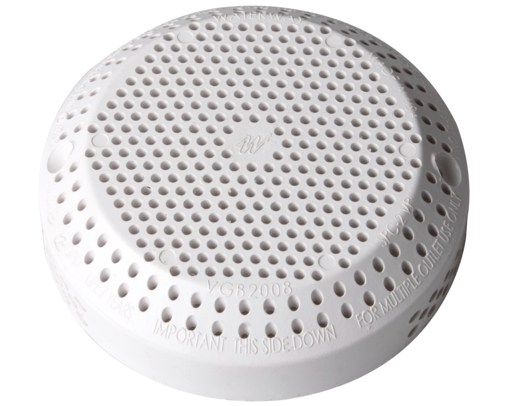 Grille d'Aspiration Waterway Hi-Flo 2" Anti-Vortex · Gris