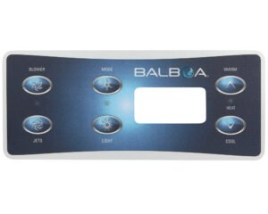 Membrane Balboa VL701S · 6 touches 'Jets 1 & Jets 2 en bas' · Autocollante 175 × 74 mm
