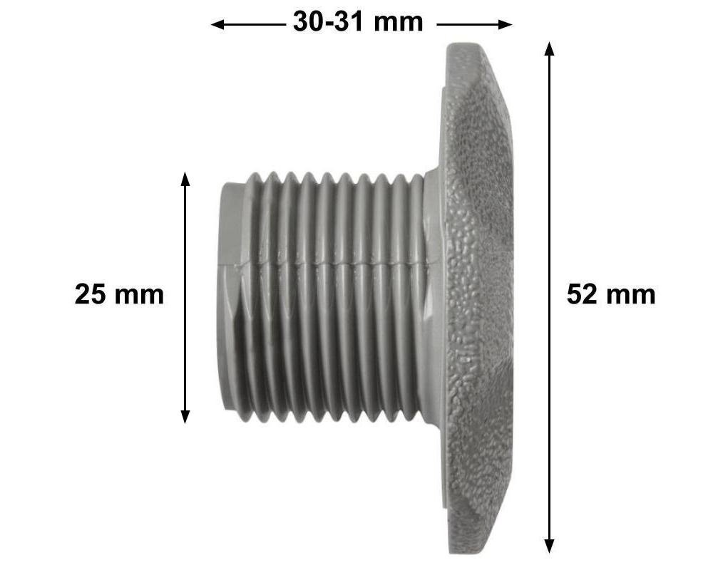 Buse Waterway Cluster Jet Standard Inox · Diamètre perçage 25 mm – Image 2