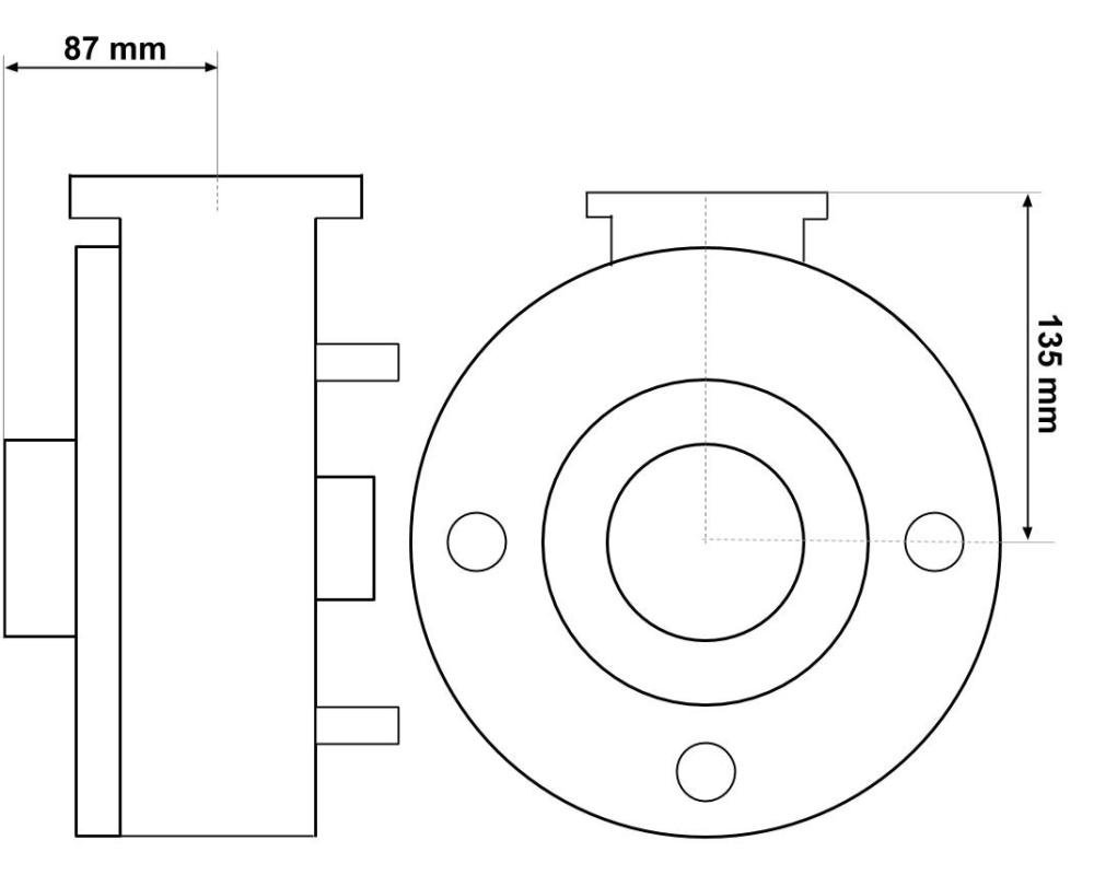 Corps de pompe complet LX Whirlpool DH1.0 · Volute + Turbine + Garniture – Image 2