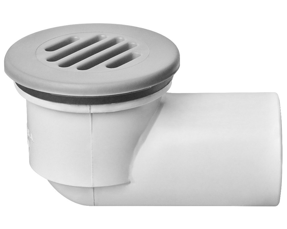 Bonde de fond Waterway Low Profile · Compacte avec sortie coudée · Ø 31 mm