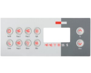 Membrane Gecko TSC-8 · Clavier 10 touches autocollant 165×69 mm