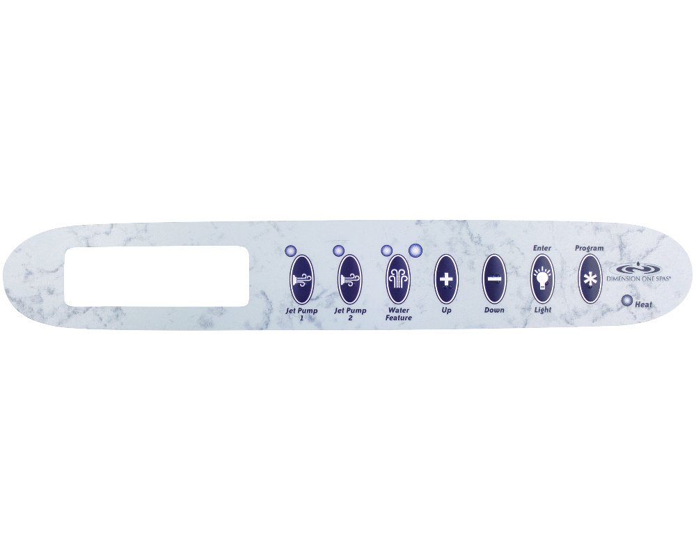 Membrane Gecko TSC-24 / TSC-25 · 7 touches personnalisables · Pour spas Dimension One