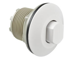 Bouton poussoir pneumatique Presair B225X-132 · Ø 63 mm · Blanc