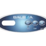 Membrane autocollante Balboa VL200 · 3 touches (Jets, Temp., Éclairage)