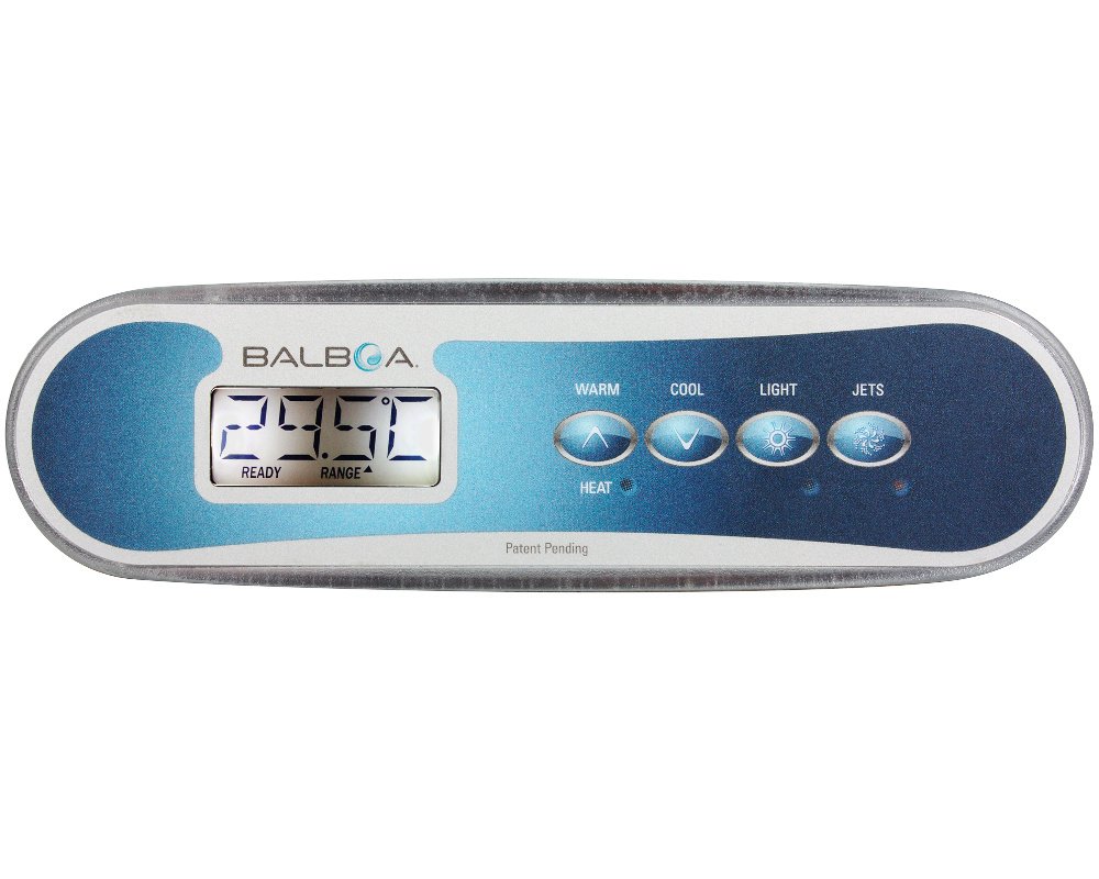 Clavier de commande Balboa TP400W · 4 touches · Pour systèmes BP à une pompe