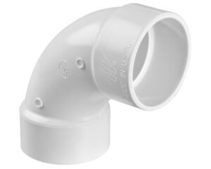 Coude Waterway 411-9130 2" · 90° arrondi F/F ABS blanc