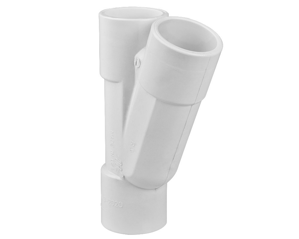 Raccord en Y Waterway 413-2020 · 1'' F · ABS blanc · 22,5°