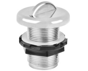 Vanne de régulation d’air ITT HydroAir 10-2100PC · 1" chromée · Montage Ø 42 mm