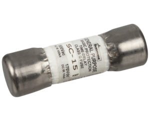 Fusible Cooper-Bussmann SC-15 · Action lente 15A · Ø10 x 33 mm