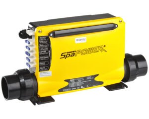 Système de contrôle SpaPower SP601 · Réchauffeur 2 kW intégré · Pour spas compacts