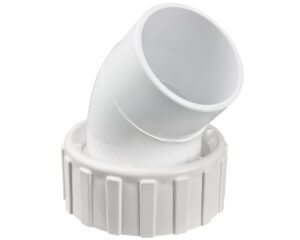 Raccord coudé 45° Waterway 400-4300 · Union de pompe 2" Ø78 mm