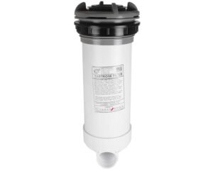 Skimmer Waterway Dyna-Flo Gris · Filtration intégrée PRB50 · Raccord 2"
