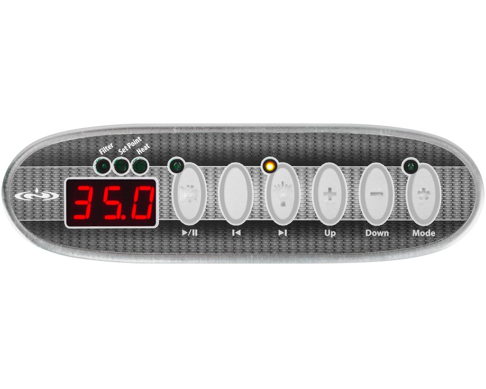Clavier de contrôle Gecko TSC-30 / K-30 · 6 touches · Compatible Dimension One @home