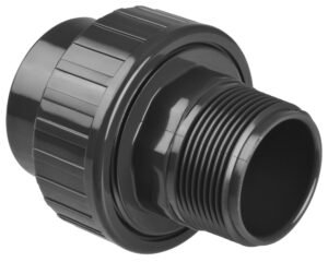 Raccord union 3 pièces Interplast RUM50M · 1,5'' MPT vers tuyau 50 mm