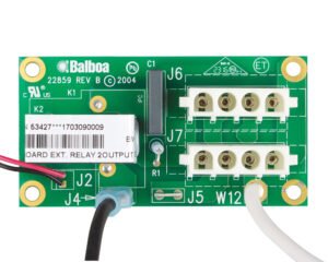 Carte d'extension Balboa X-03 · 1 relais + 2 prises AMP · Réf. 53427