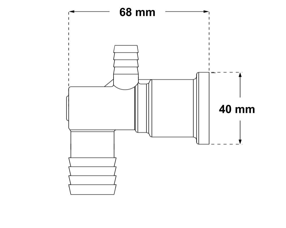 Douille CMP Cluster Jet 23411 · Pour buses CMP Ø40 mm – Image 2