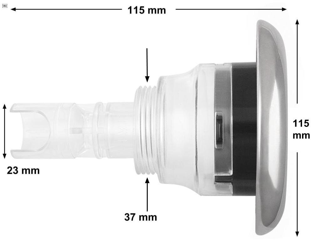 Buse directionnelle LVJ Regular Inox 4" · Crystal Directional · Ø115 mm – Image 2