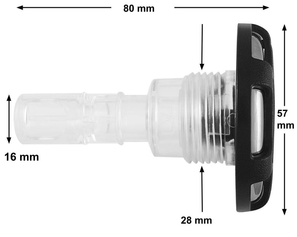 Buse directionnelle LVJ Small Lotus 2" · Inox · Jet ciblé – Image 2
