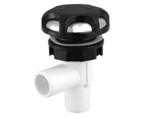 Vanne de régulation d’eau LVJ L-2018S · Inox & plastique noir · Raccord 1"