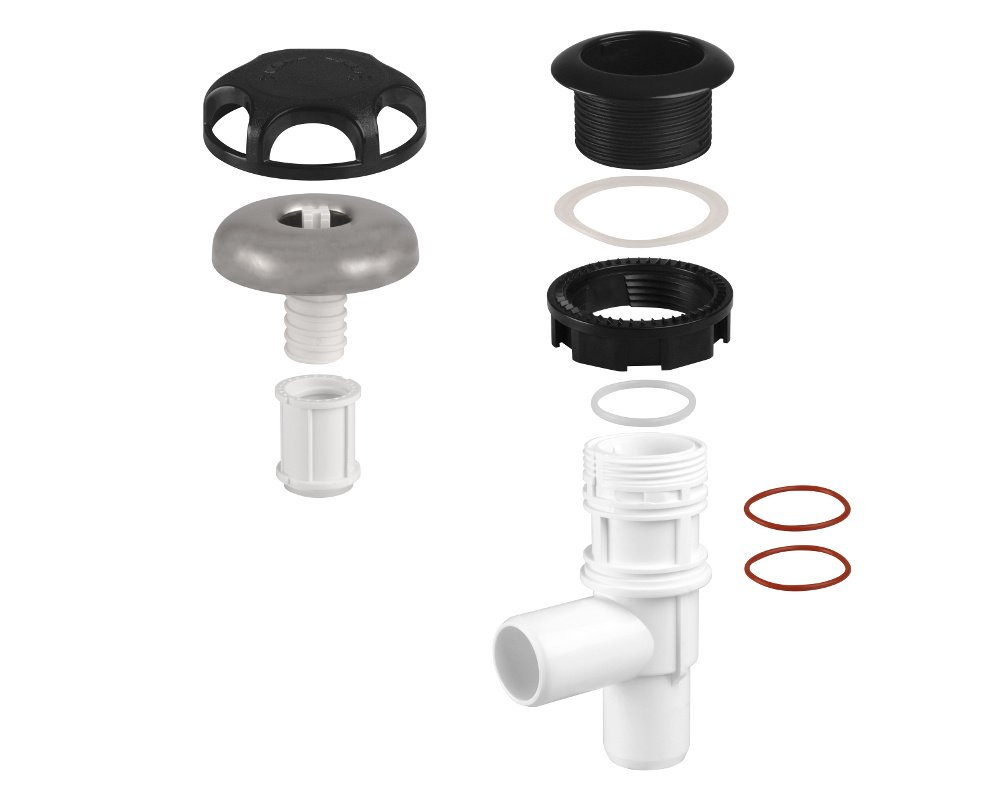 Vanne de régulation d’eau LVJ L-2018S · Inox & plastique noir · Raccord 1" – Image 2