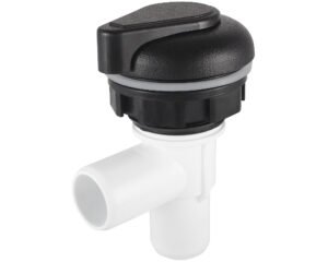 Vanne de régulation d’eau LVJ Crystal L-2053 · Noir · Entrée 1"