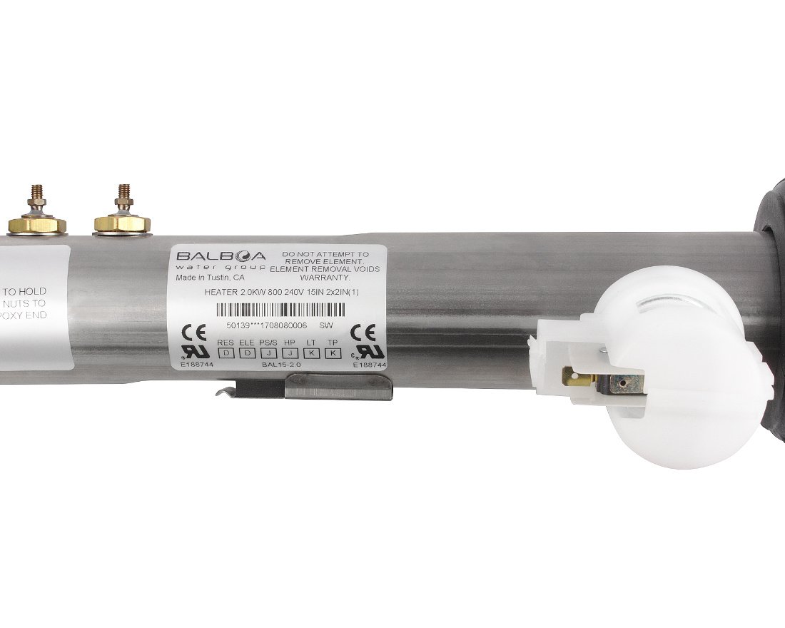 Réchauffeur Balboa 3 kW avec pressostat · Modèle 50145 · Résistance Incoloy – Image 2