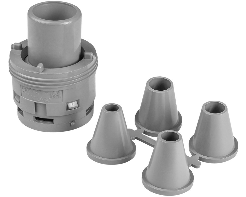 Buse Waterway Poly Jet Monster directionnelle · Gris · Débit réglable 4 niveaux – Image 2