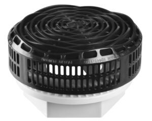 Bonde d'aspiration Rising Dragon Safe-Flo 2" · Grille anti-vortex · 45 m³/h