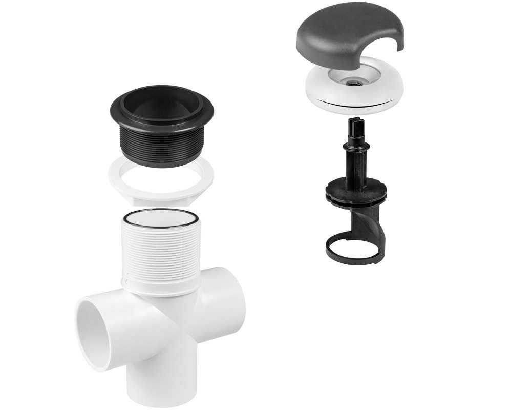 Vanne de répartition Balboa HydroAir 18-4093COALG · Raccordement 2" · Ø95 mm – Image 2