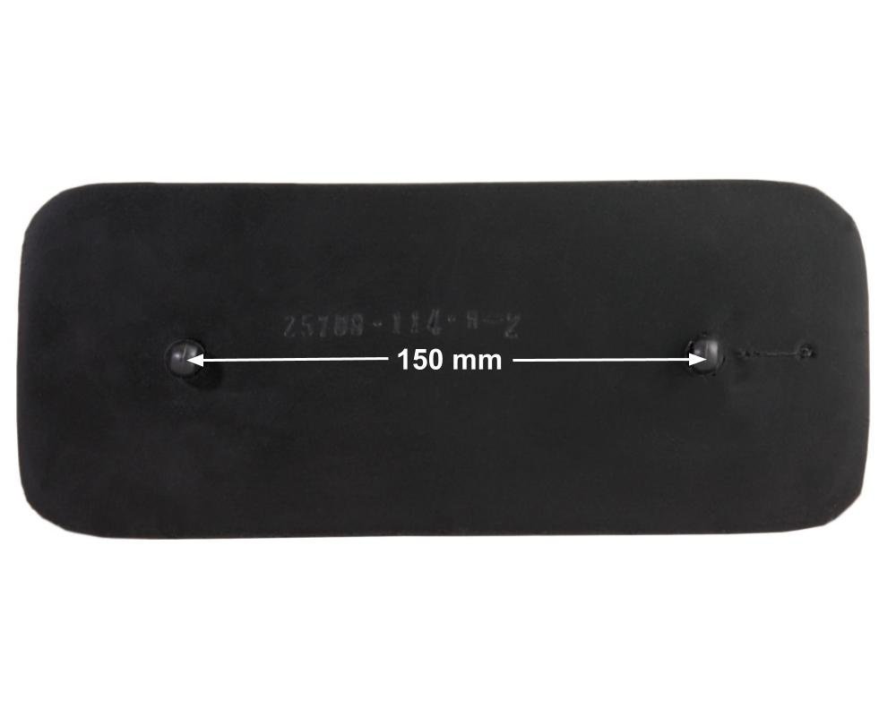 Repose-tête CMP 25708-114-000 · Noir · Face arrière plate · 250 mm – Image 2