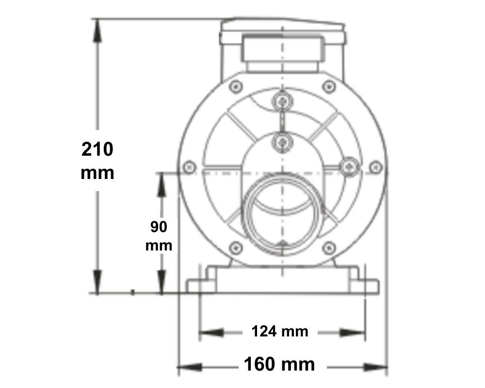Pompe de circulation LX Whirlpool TDA100 0,75 HP · 320 L/min – Image 3