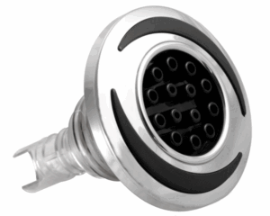 Buse de massage LVJ L-4484S Regular 3,5" · Inox & Gris anthracite · Flying Multi-Jets