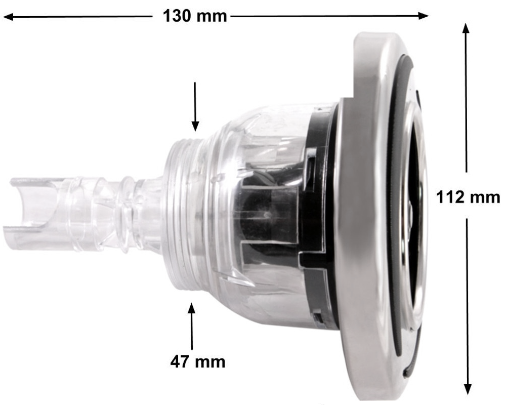 Buse de massage LVJ L-4683S Flying Twin Roto 4,5" · Effet ondulant bi-jet – Image 2