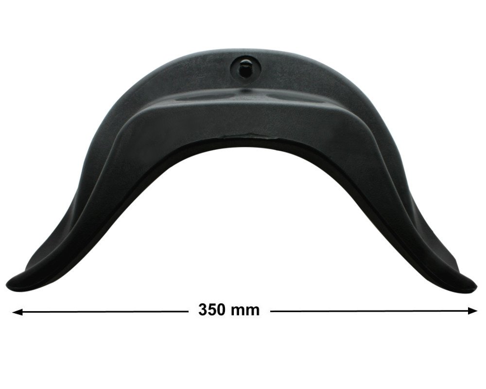 Repose-tête spa Keersi KA114 noir · Fixation par picot central · 350 mm – Image 2