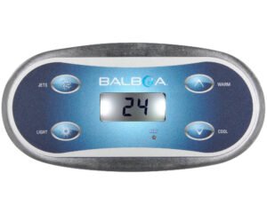 Clavier de commande Balboa VL406U · 4 touches rétroéclairées · Compatible GS500Z / GS501Z