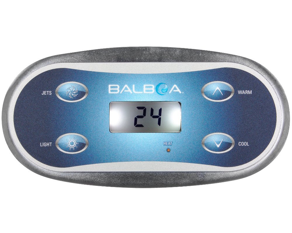 Clavier de commande Balboa VL406U · 4 touches rétroéclairées · Compatible GS500Z / GS501Z