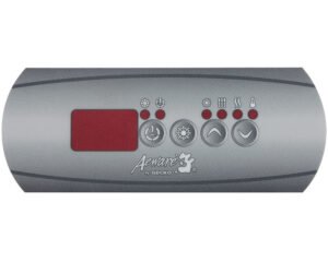 Membrane Gecko in.k200 pour clavier spa · Contrôle Pompe, Éclairage, Température