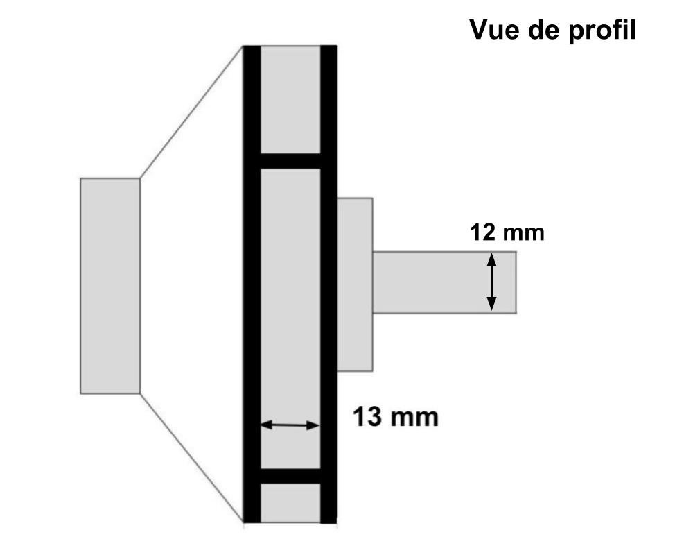 Turbine Ø 12 mm SIREM 2010140001 · Pour pompes PBL & PB1C8024L1B après 07/2018 – Image 2