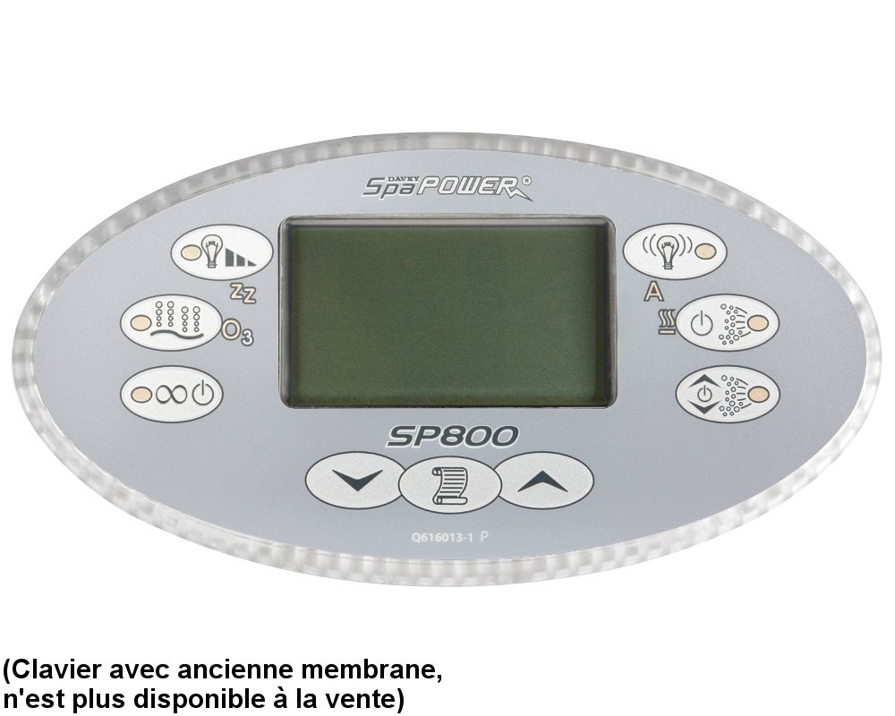 Clavier de commande Davey SpaPower SP800 Q70068 · 9 touches · 170 × 90 mm – Image 4