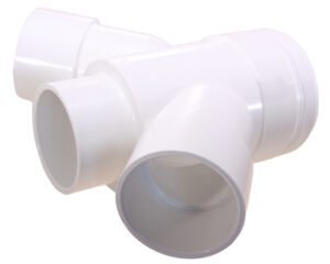 Corps extérieur de vanne Pentair Top Access · 3 sorties Ø60 mm · Réf. 90004400