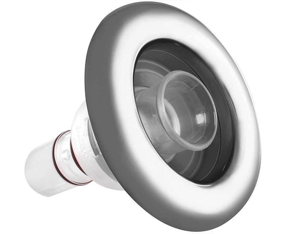 Buse Waterway Whirlpool Directional LED Inox Ø129 mm · À visser