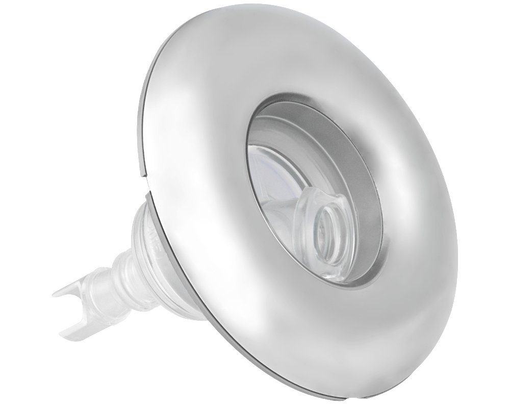 Buse de massage Waterway Poly Storm Roto LED Inox · Ø112 mm · Filetage direct