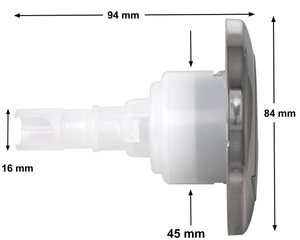Buse de massage CMP Typhoon 300 Inox Roto Ø84 mm · Compatible Wellis & Sundance – Image 2
