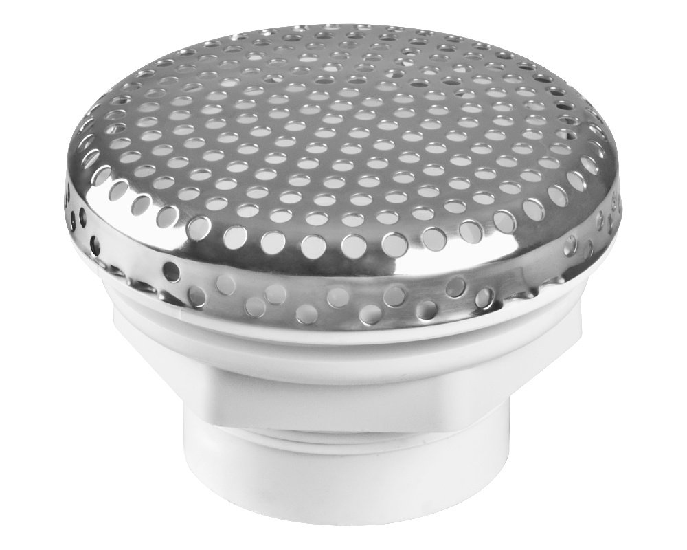 Bonde d'aspiration inox LVJ Crystal 1,5" · Débit 29 m³/h · Modèle AKU1720